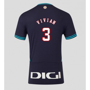 Athletic Bilbao Dani Vivian #3 Jalkapallovaatteet Vieraspaita 2025-26 Lyhythihainen